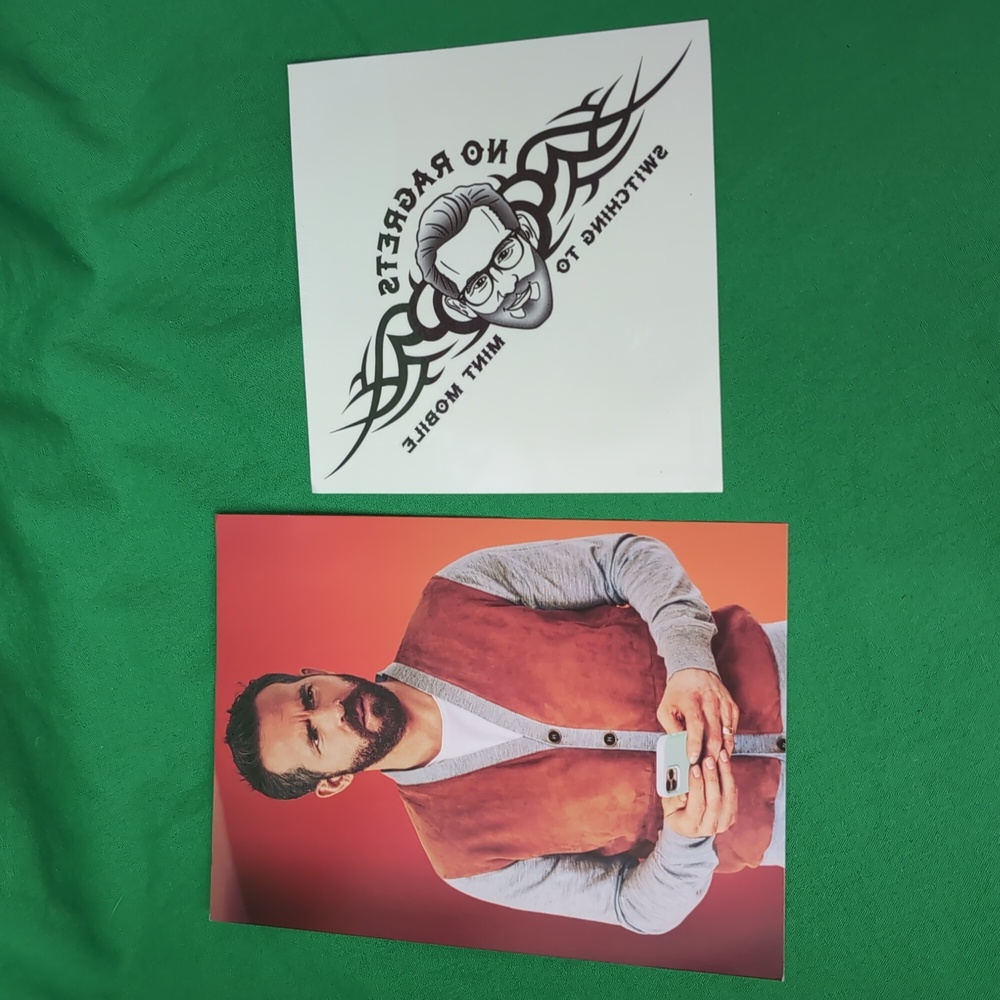 Mint Mobile Holiday Card & Temporary Tattoo No Ragrets Switching To Mint Mobile